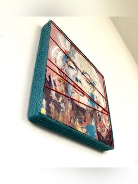 Upcycled Marilyn Monroe Stretched Canvas Print